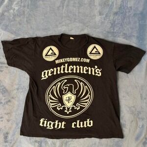 Gentlemen's Fight Club black t-shirt men Size XL